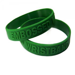 pulsera silicon sobre relieve
