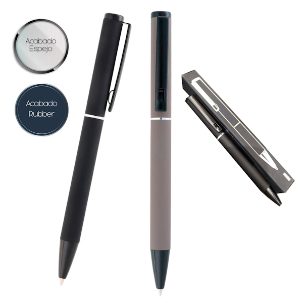 BOLIGRAFO METALICO CON CAJA