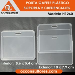 porta gafete horizontal