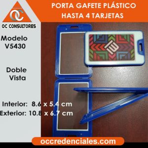 porta gafete azul