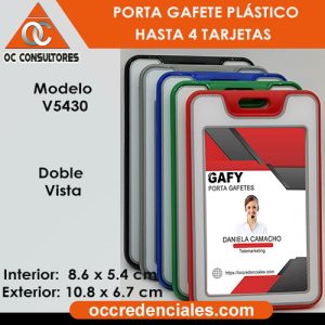 porta gafete azul