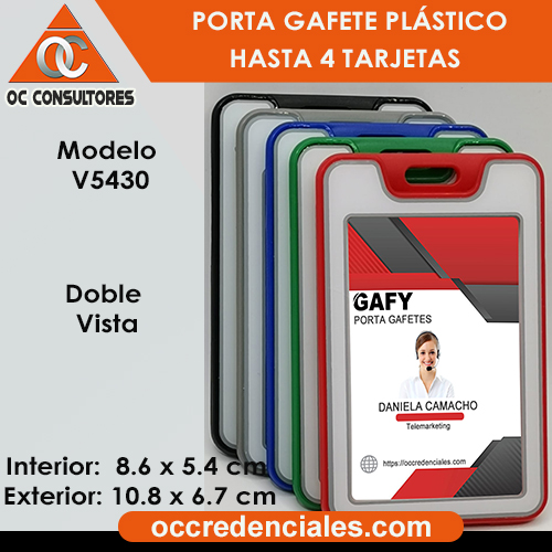 porta gafete azul