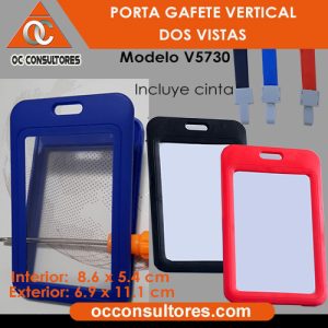 porta gafete azul