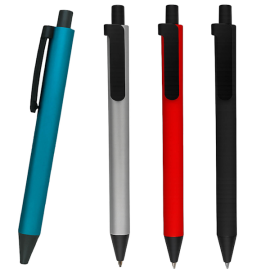 pluma plastica apariencia metalica