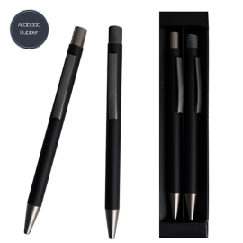 plumas y lapicero con estuche